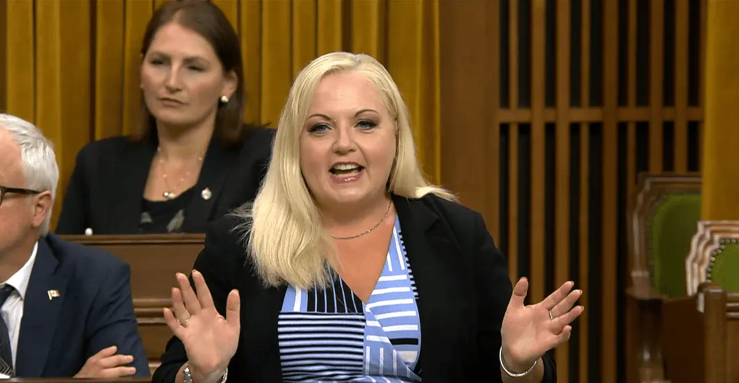 Image of Lianne during Question Period